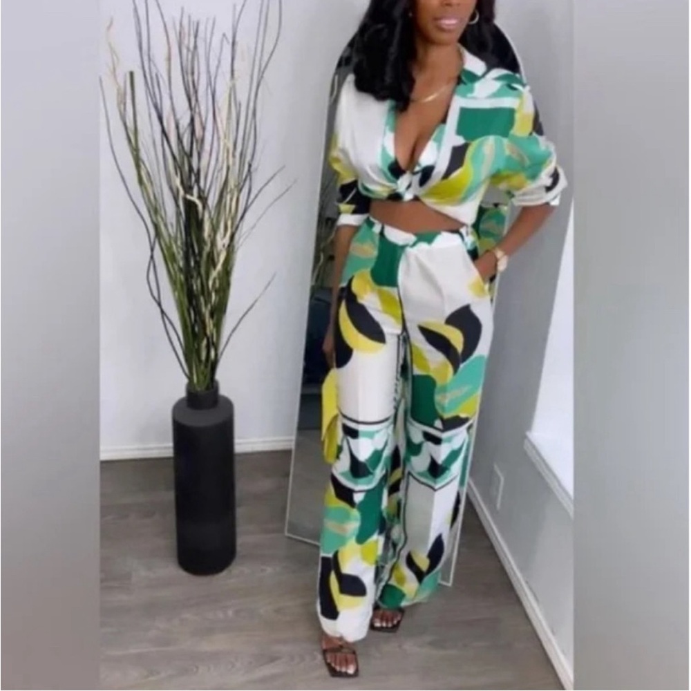 Zara wide leg pants PANTS ONLY (matching top available too)